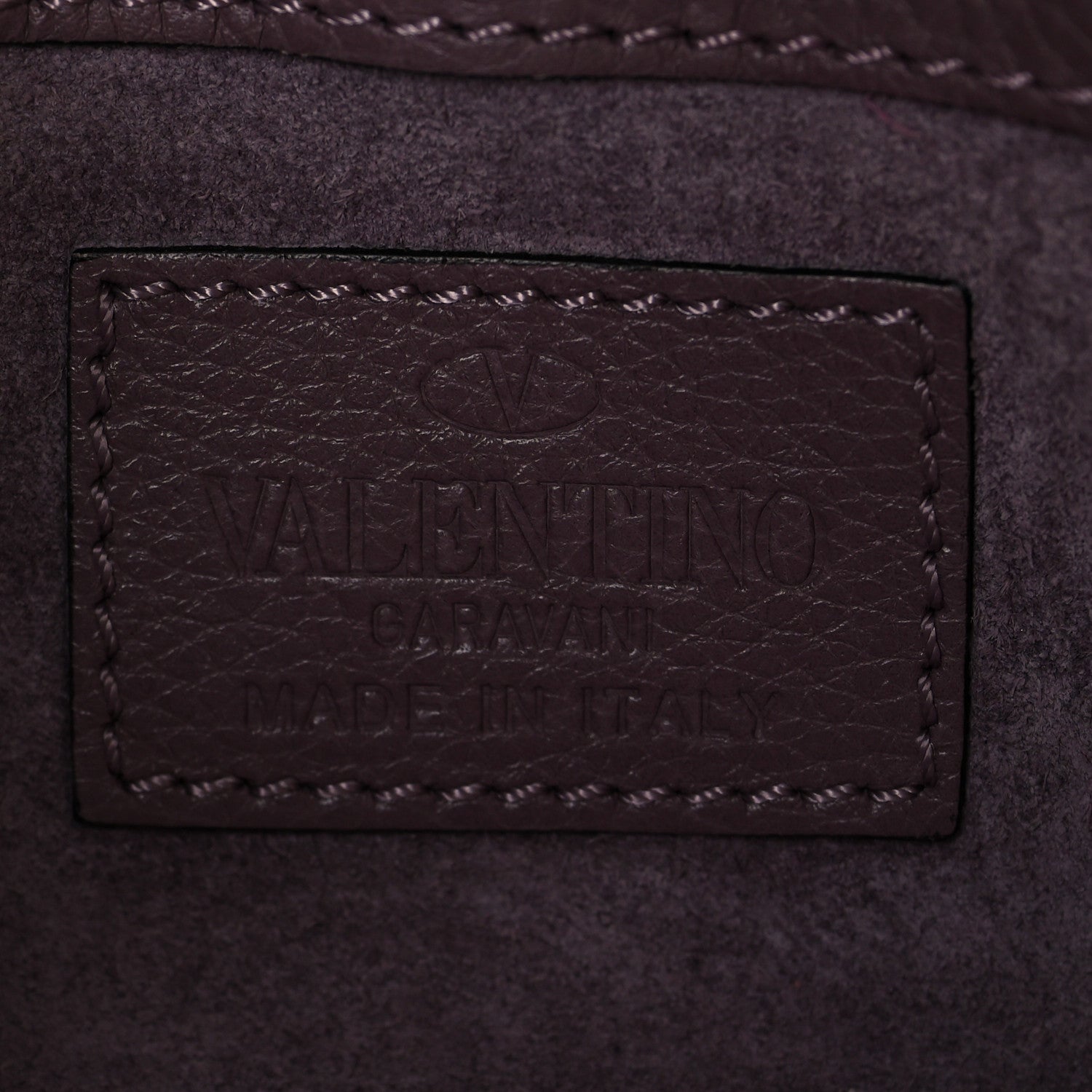 Valentino Garavani Grained Calfskin Micro Rockstud Tote Dark Mauve 6 of 10