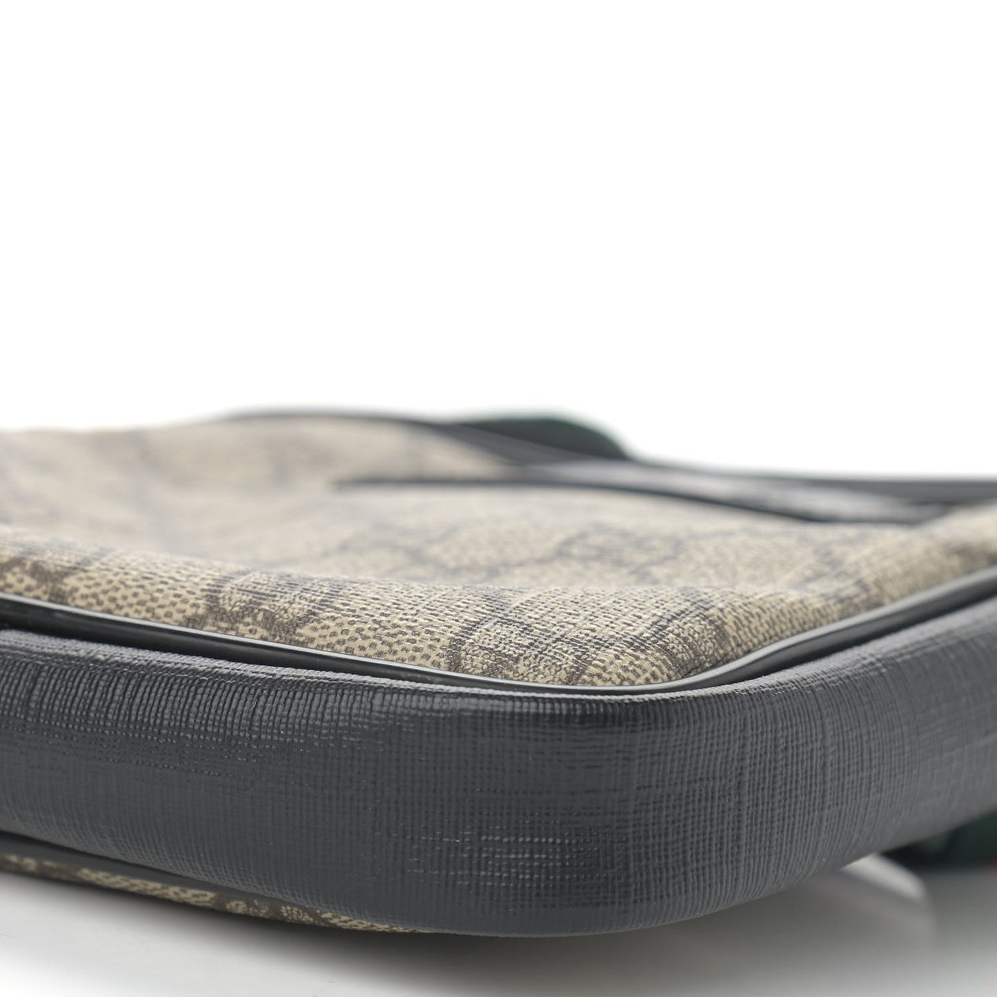 GG Supreme Monogram Web Belt Bag Black