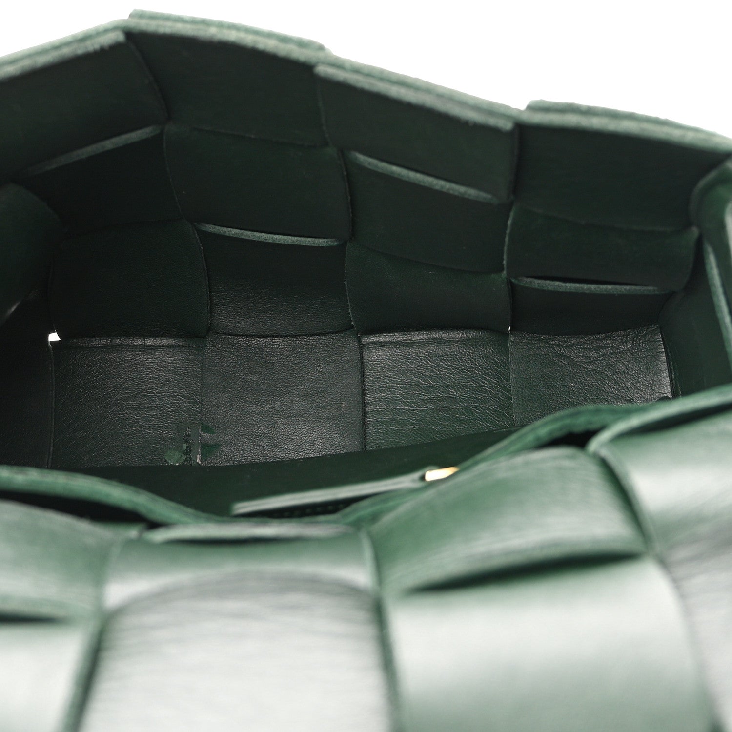 Bottega Veneta Grained Calfskin Maxi Intrecciato Cassette Crossbody Bag Raintree Green 5 of 11