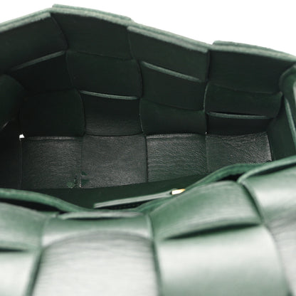 Bottega Veneta Grained Calfskin Maxi Intrecciato Cassette Crossbody Bag Raintree Green 5 of 11