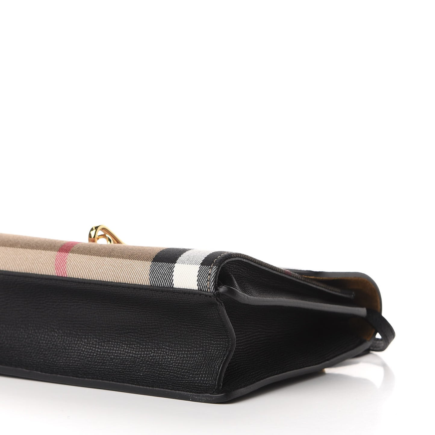 Derby Calfskin House Check Small Macken Crossbody Bag Black
