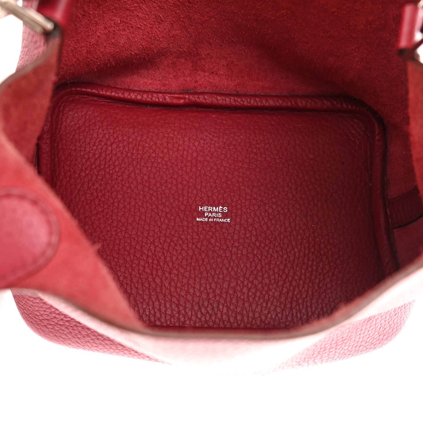 Taurillon Clemence Picotin Lock 18 PM Rubis