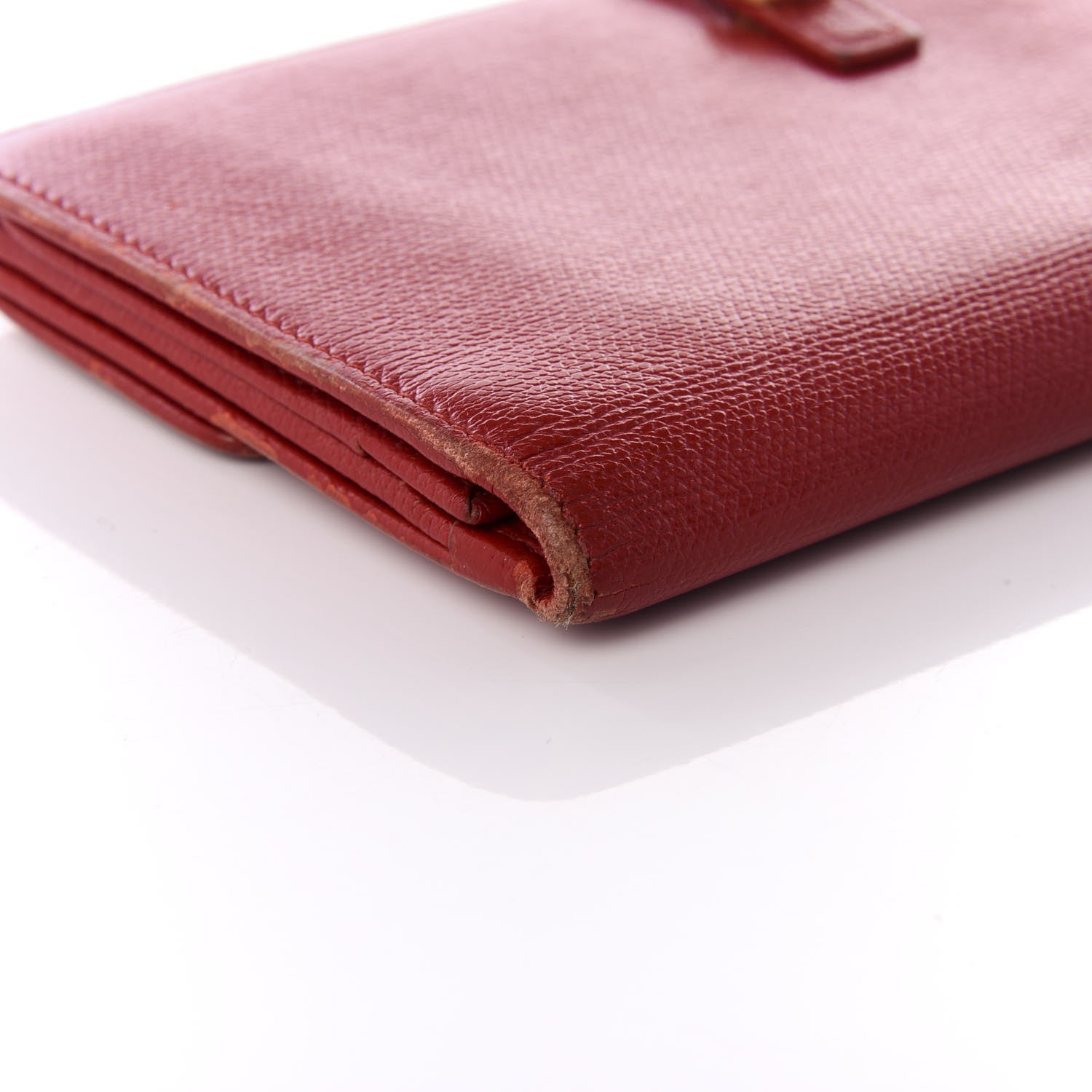 Chanel Grained Calfskin CC Long Wallet Red 6 of 15