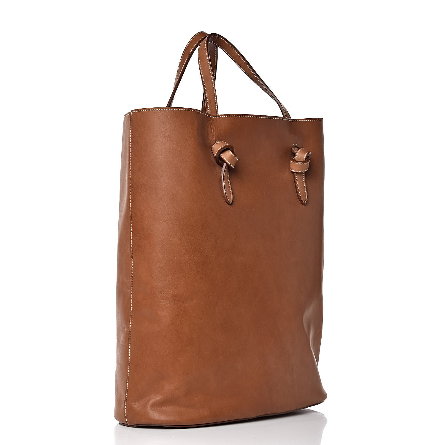 Celine Supple Calfskin Tie Knot Twisted Tote Tan 3 of 13