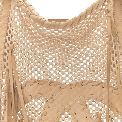 Chanel Calfskin Fringe Large La Madrague Tote Dark White 7 of 14