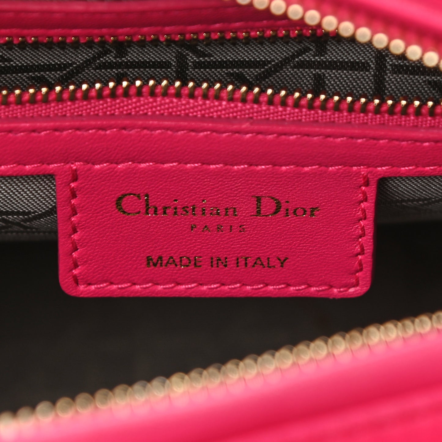 Lambskin Cannage Medium Lady Dior Pink