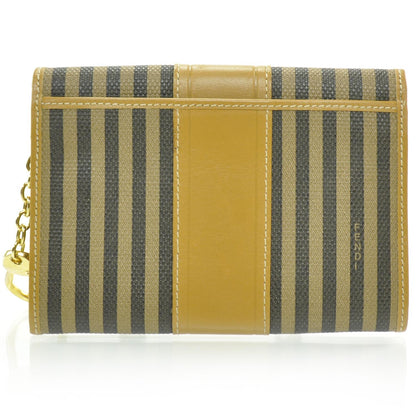 Fendi Vintage Canvas Striped Coin Pouch Key Case 4 of 8