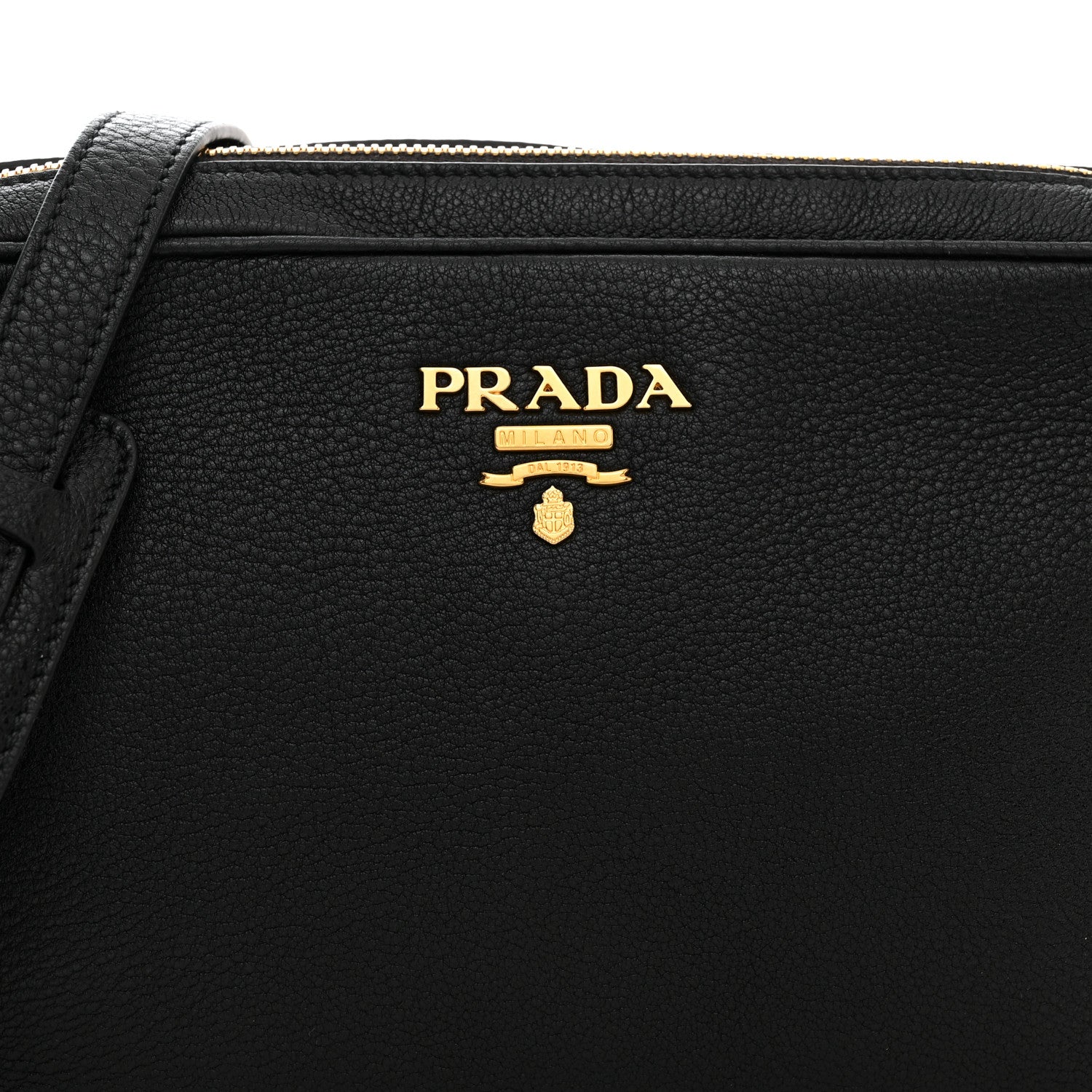 Prada Vitello Phenix Camera Bag Black 5 of 12