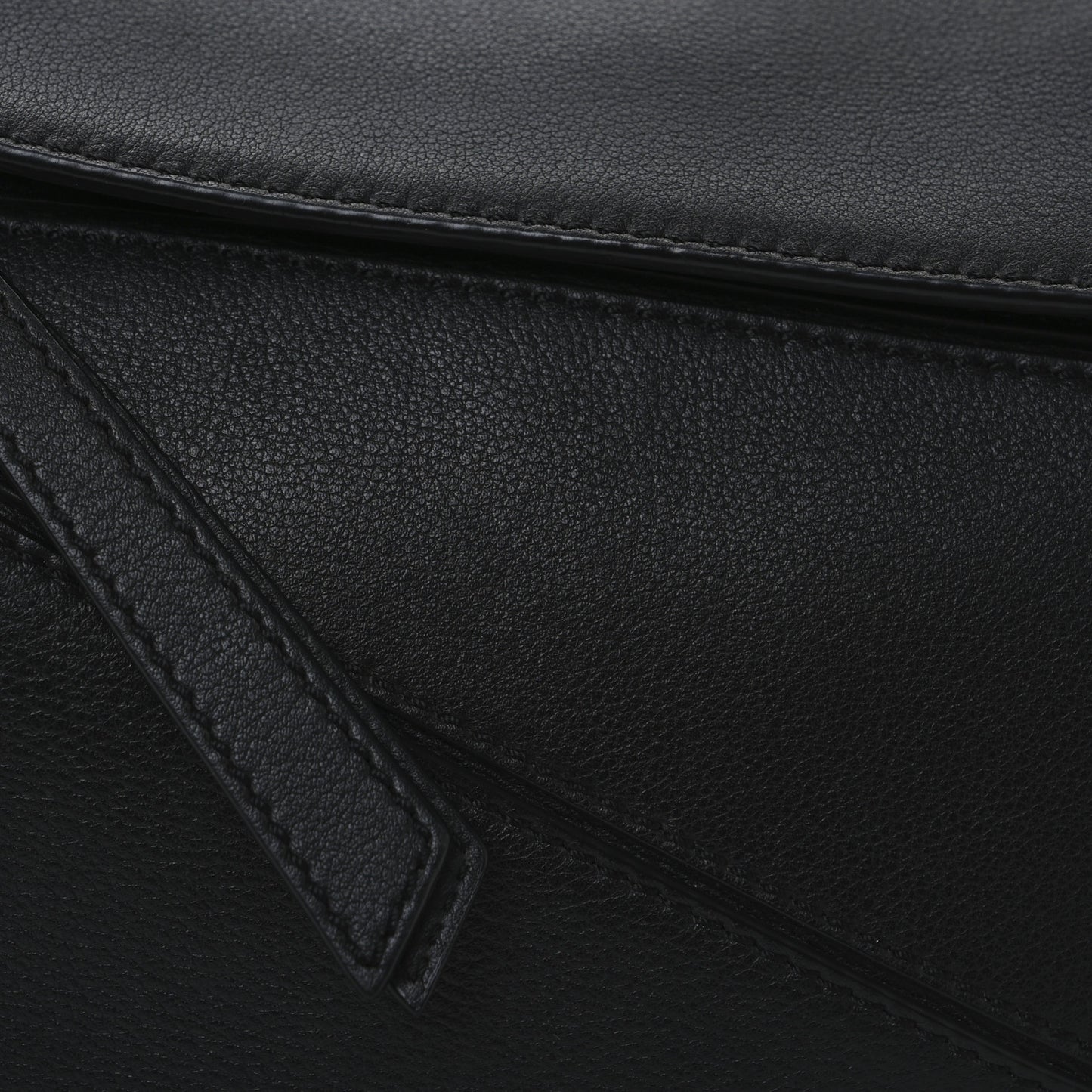 Calfskin Small Puzzle Bag Black