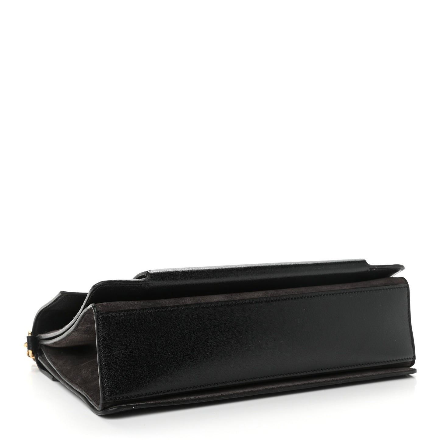 Calfskin Suede Medium GV3 Flap Black