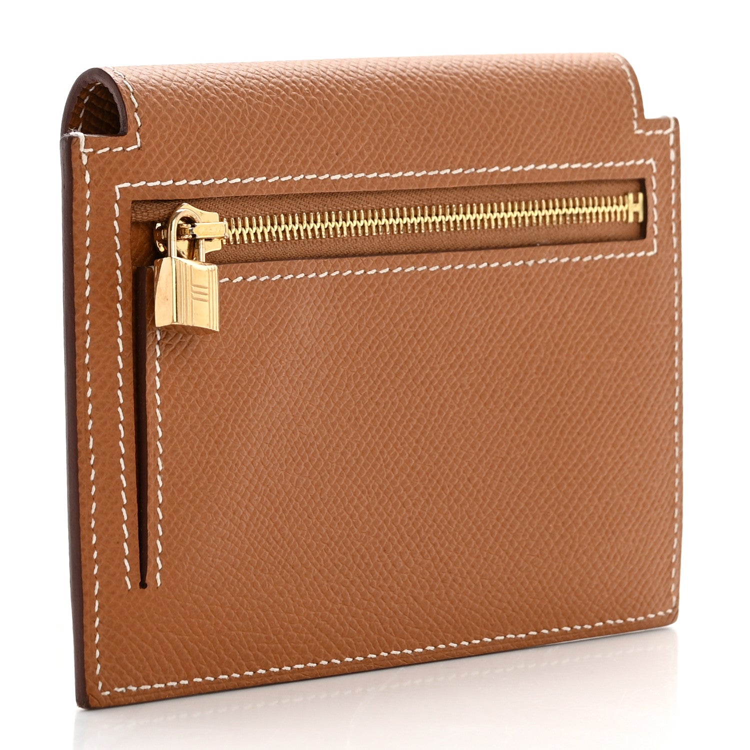 Hermes Epsom Kelly Pocket Compact Wallet Gold 3 of 9