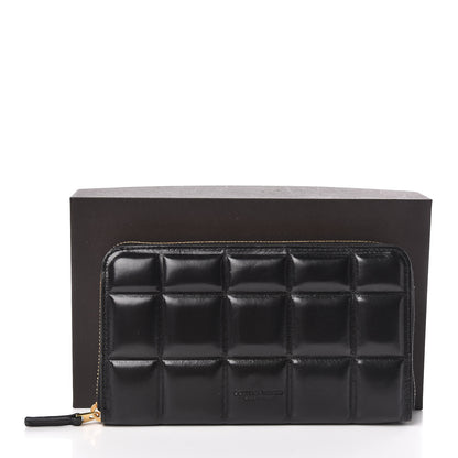 Bottega Veneta Calfskin Padded Paper Zip Wallet Black 7 of 7
