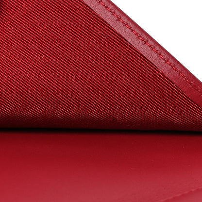 Chanel Caviar Quilted Compact Flap Wallet Dark Red 7 of 12