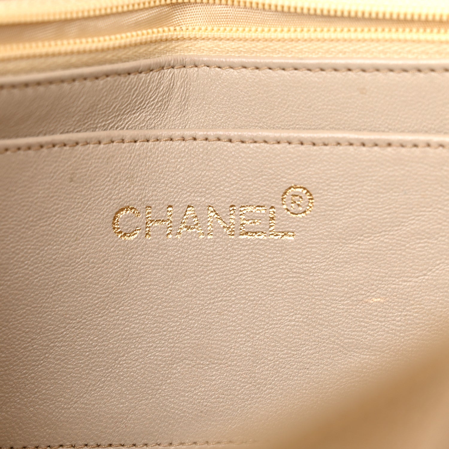 Chanel Caviar Quilted Small Single Flap Beige 6 of 13