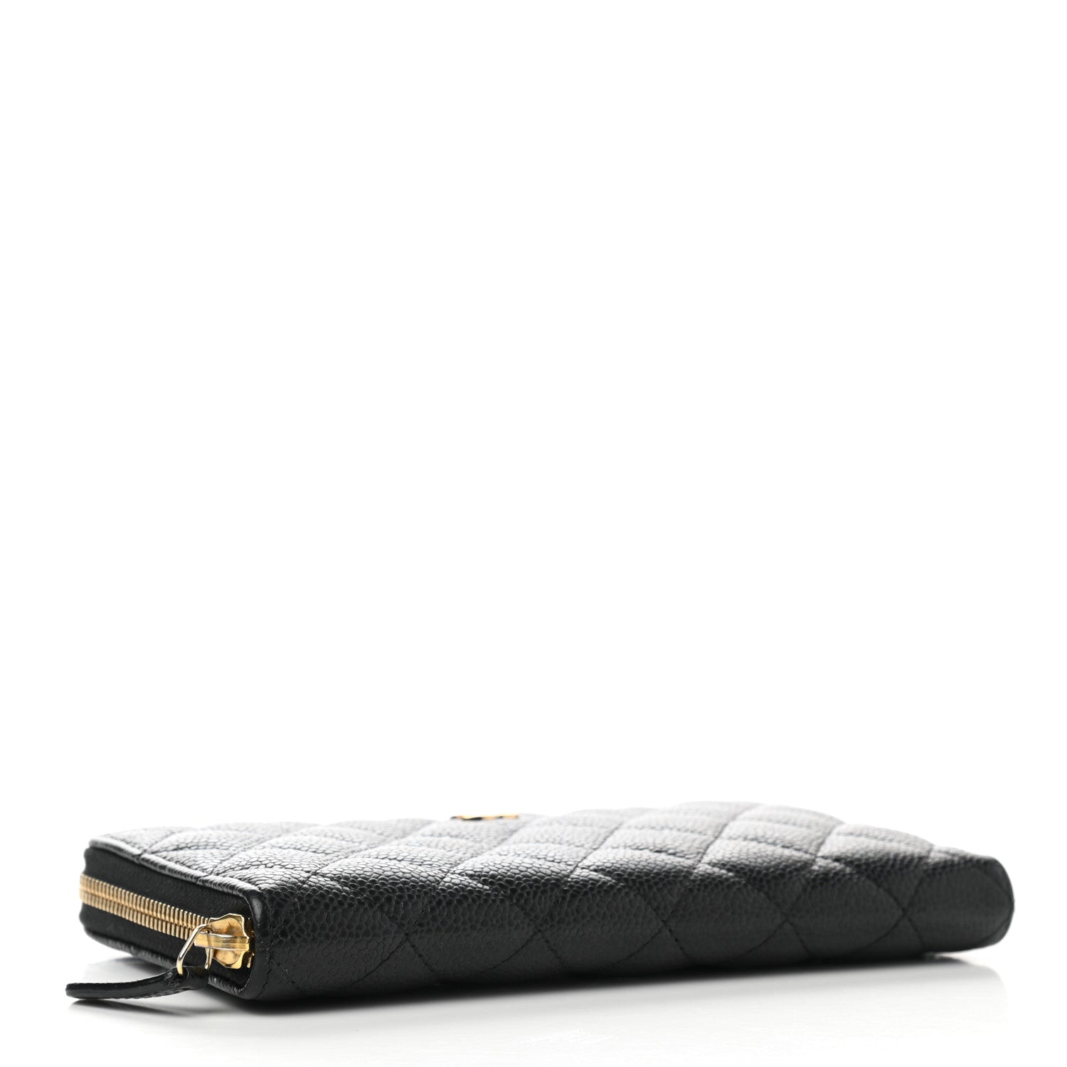 Chanel Caviar Quilted Large Gusset Zip Around Wallet Black 4 of 9