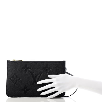 Louis Vuitton Empreinte Monogram Giant Neverfull MM Pochette Black 2 of 5