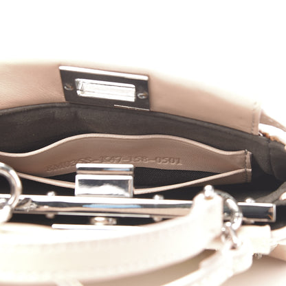 Fendi Goatskin Embellished Micro Peekaboo Iconic Satchel Light Pink 7 of 11