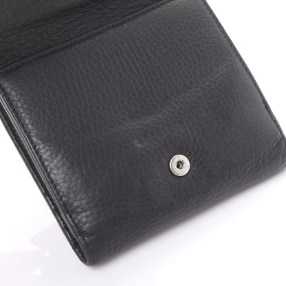 Christian Dior Grained Calfskin Cannage D Flap Wallet Black 7 of 10