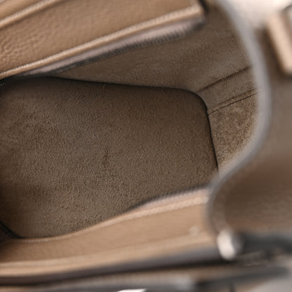 Celine Drummed Calfskin Nano Luggage Souris 11 of 14