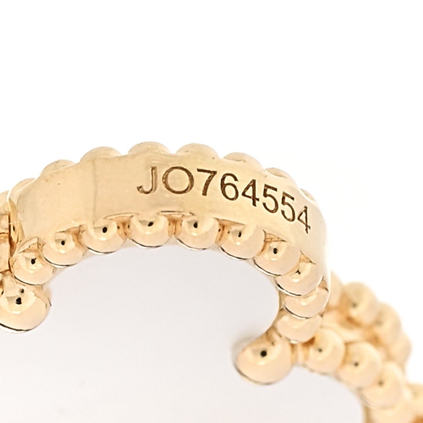 18K Yellow Gold Mother of Pearl 5 Motifs Vintage Alhambra Bracelet