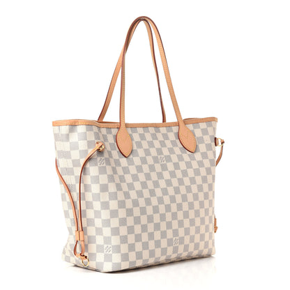 Louis Vuitton Damier Azur Neo Neverfull MM Rose Ballerine 3 of 8