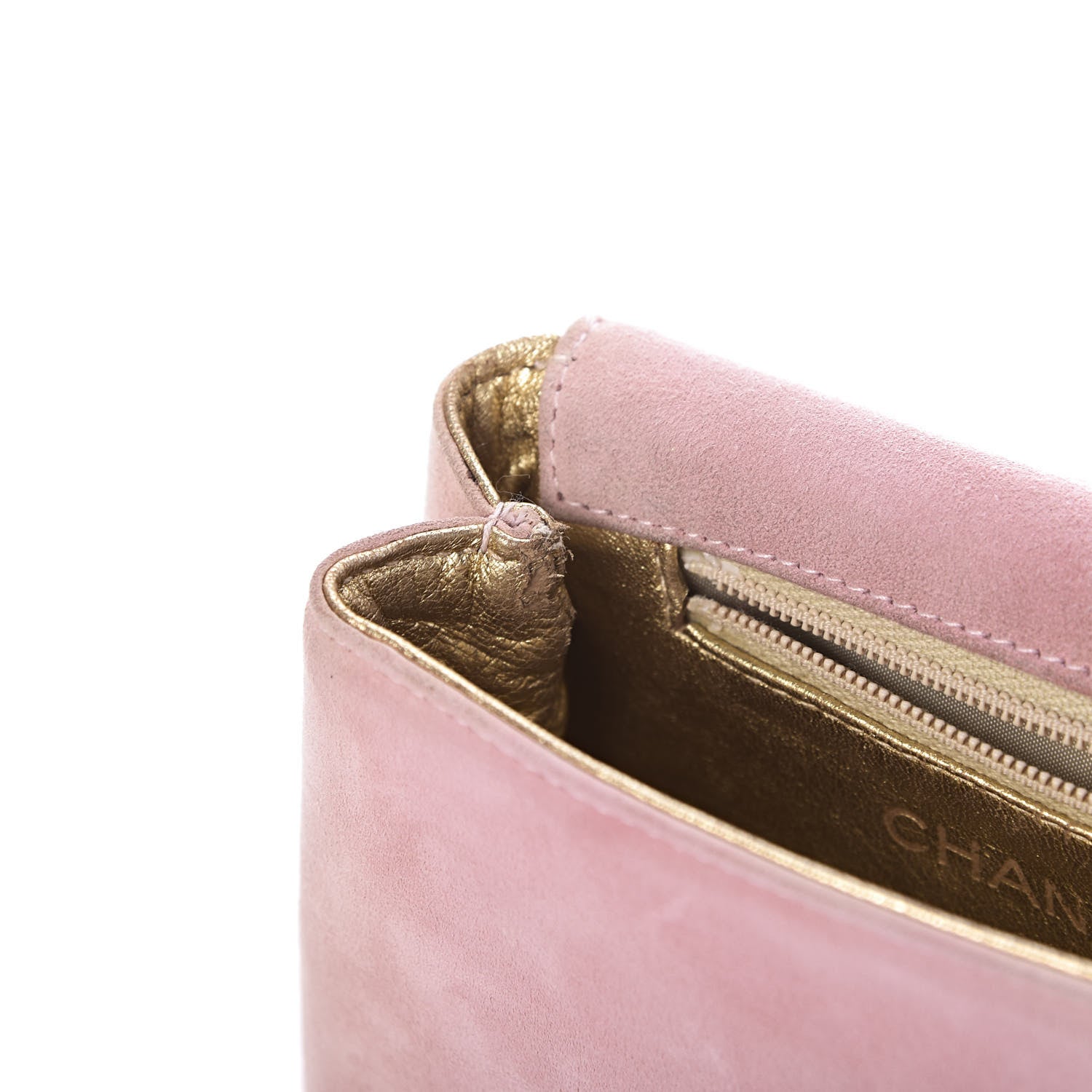 Chanel Suede Camellia Mini Flap Pink 12 of 15