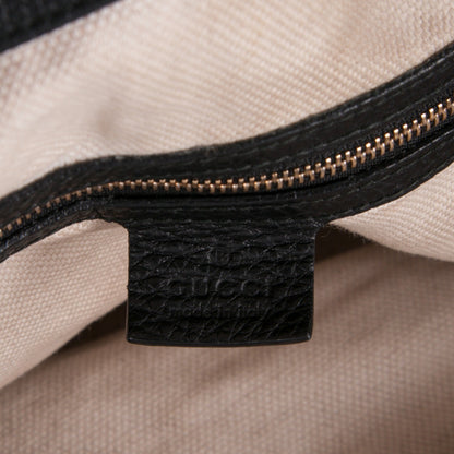 Gucci Pebbled Calfskin Large Soho Shoulder Bag Black 9 of 10