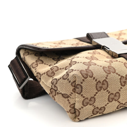 Gucci Monogram Waist Pouch Bag Dark Brown 8 of 9