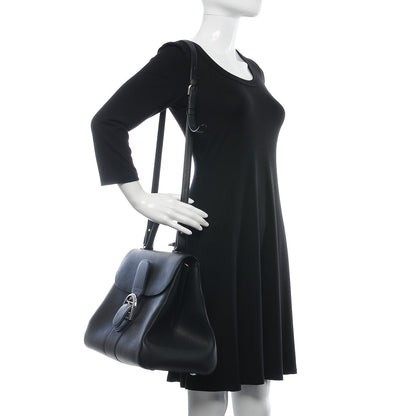 Delvaux Grained Calfskin GM Brillant Satchel Black 2 of 7
