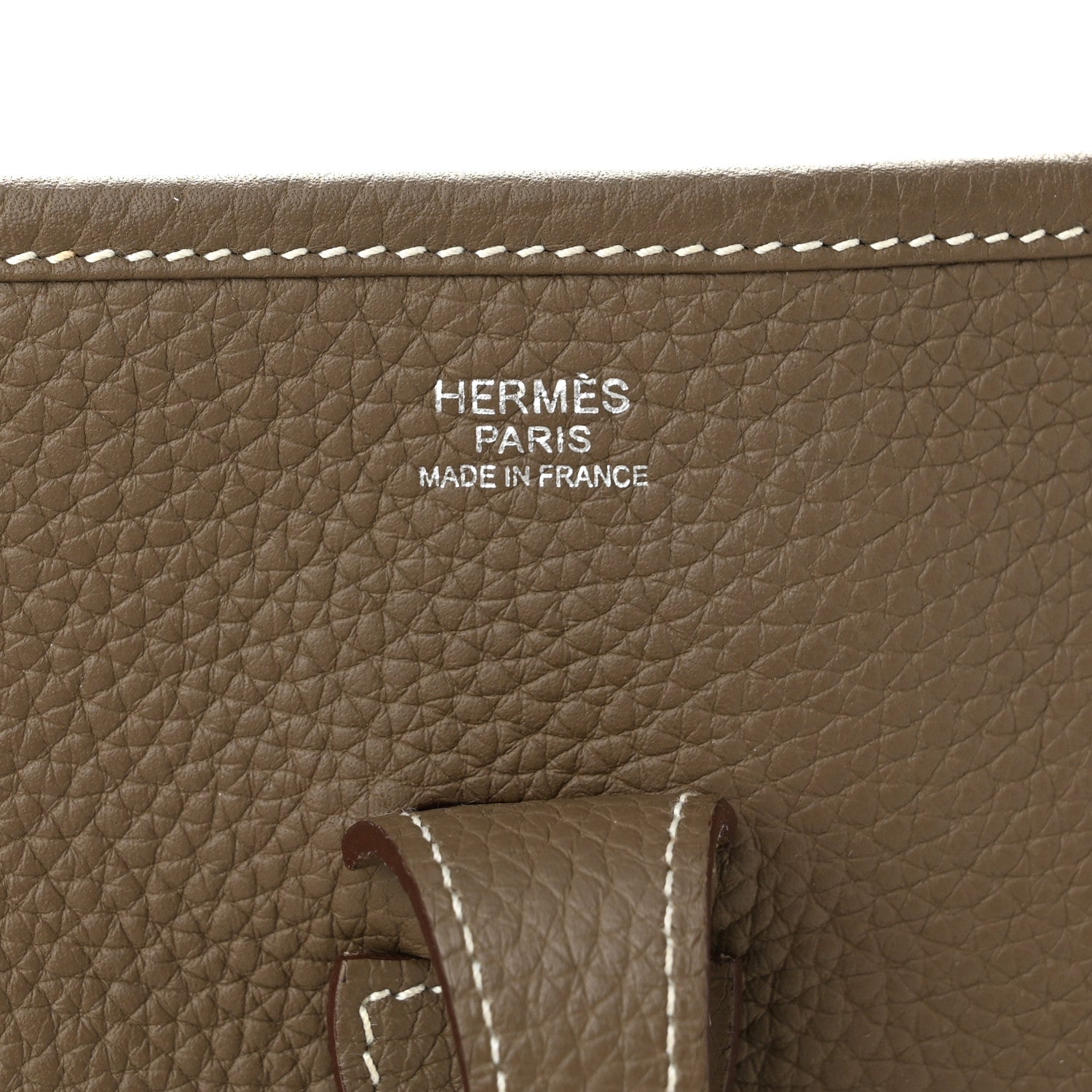 Hermes Taurillon Clemence Evelyne III PM Etoupe 6 of 11