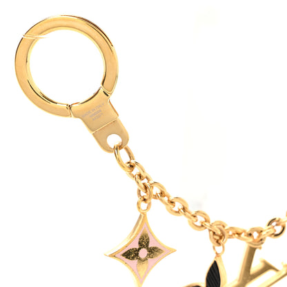 Louis Vuitton Monogram Spring Street Bag Charm Key Holder Gold 3 of 4