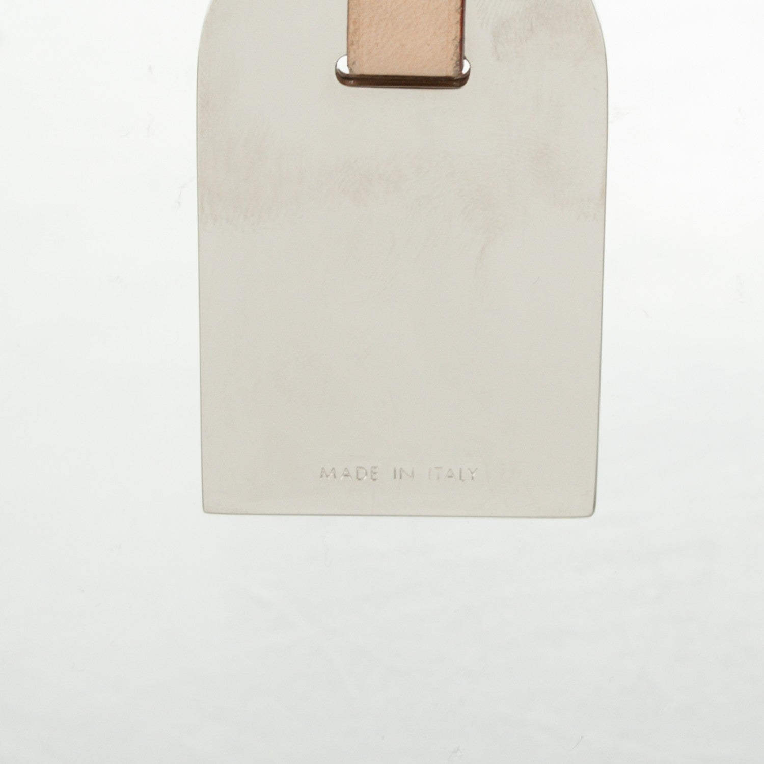 Louis Vuitton Metal Luggage Tag Key Holder Silver 3 of 4