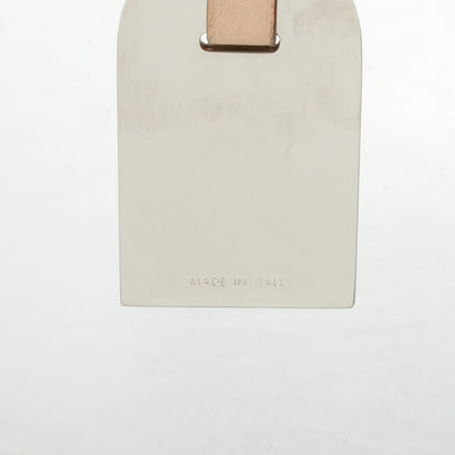 Louis Vuitton Metal Luggage Tag Key Holder Silver 3 of 4