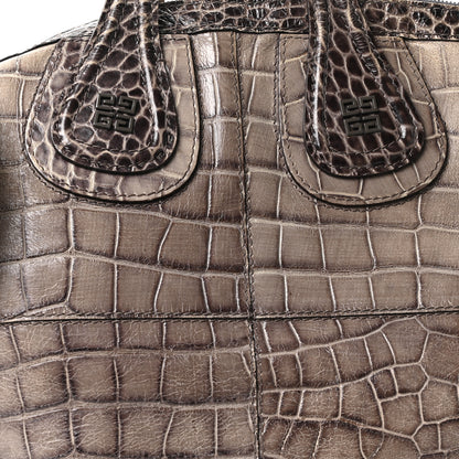 Givenchy Calfskin Crocodile Embossed Medium Nightingale Brown 8 of 10