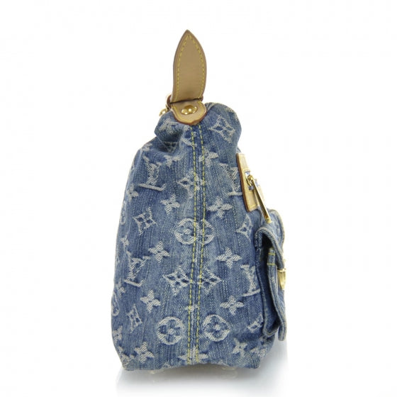 Louis Vuitton Monogram Denim Baggy PM Blue 6 of 10