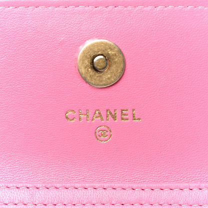 Chanel Lambskin Quilted Pearl Crush Clutch With Chain Pink 5 of 11