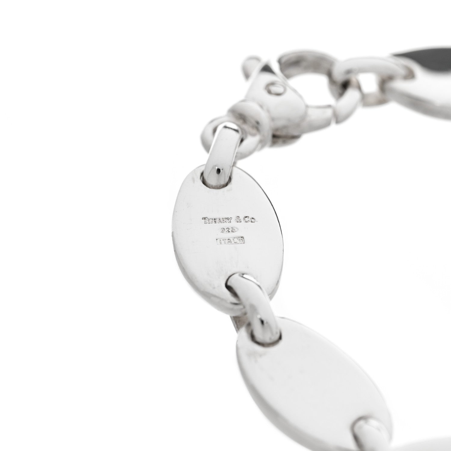 Tiffany Sterling Silver Pebble Link Bracelet 3 of 4