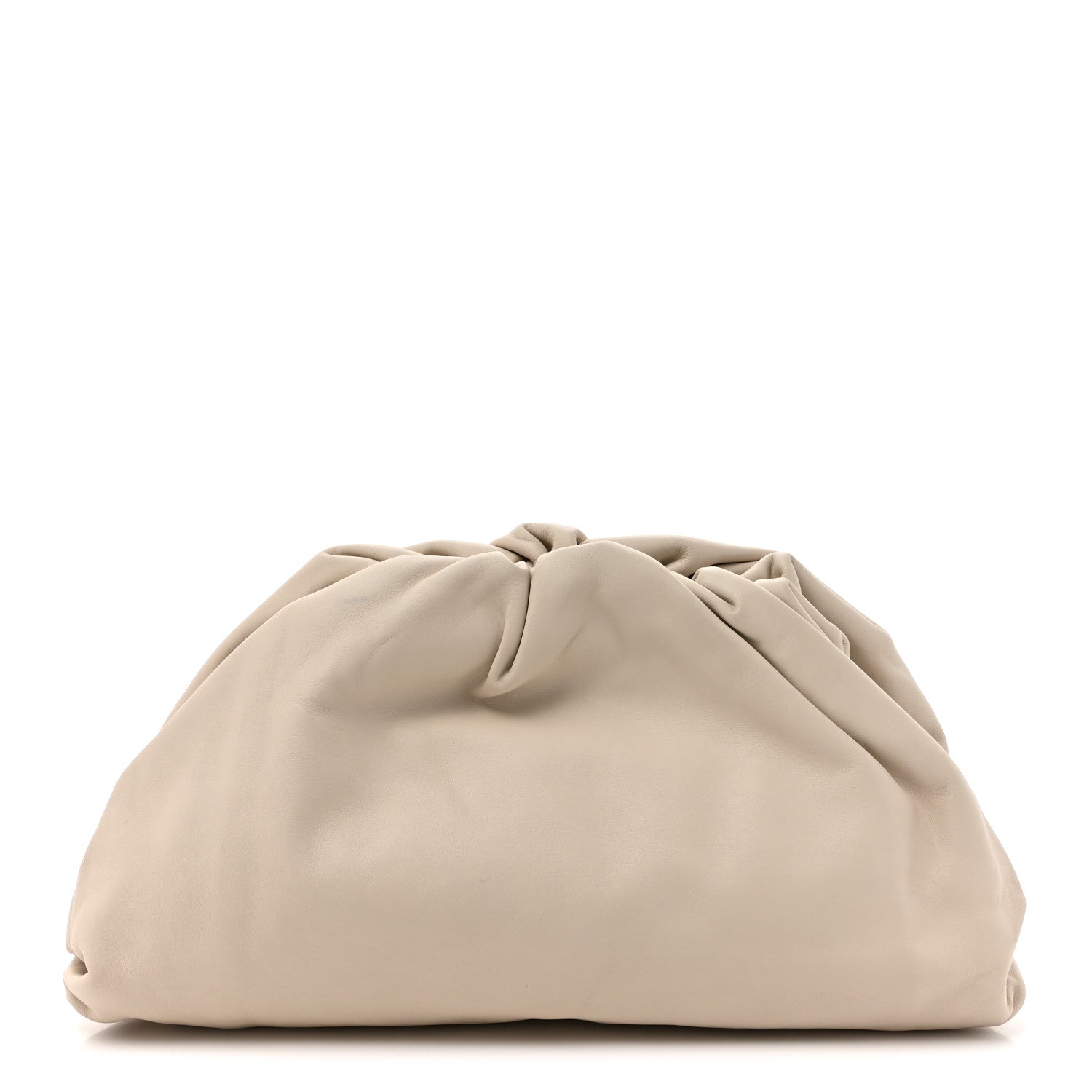 Bottega Veneta Smooth Butter Calf The Pouch Oversized Clutch Plaster 1 of 11