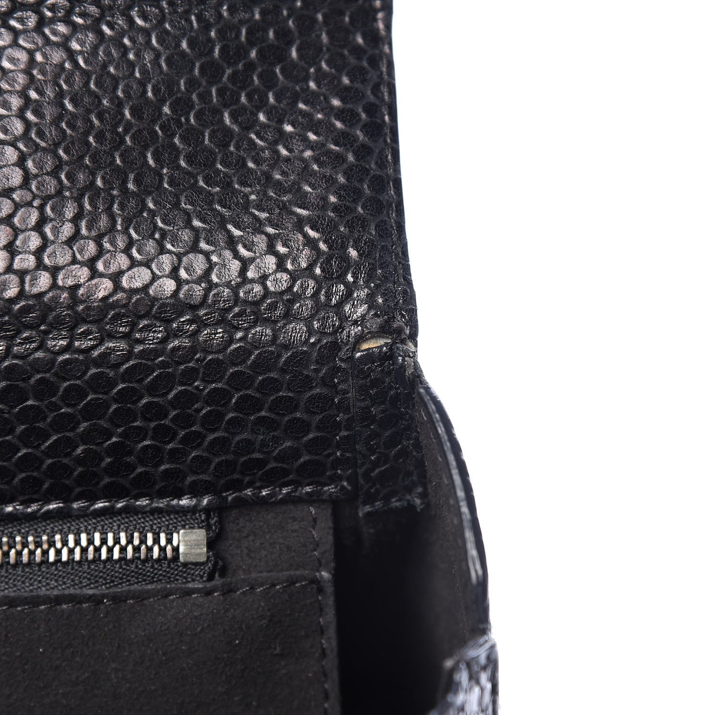 Calf Hair Calfskin Medium Pandora Box Crossbody Bag Black