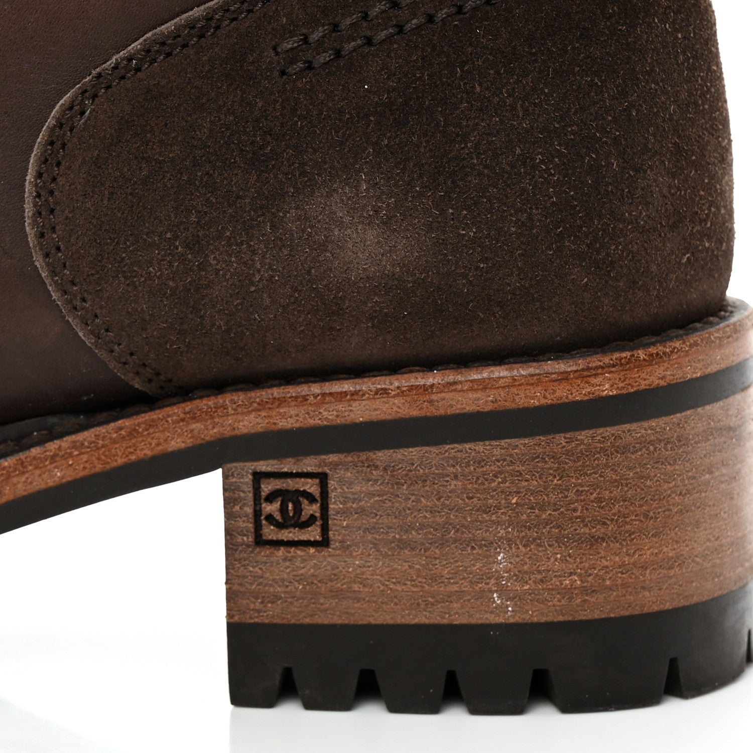 Chanel Calfskin Mid Calf Boots 40 Brown 11 of 13