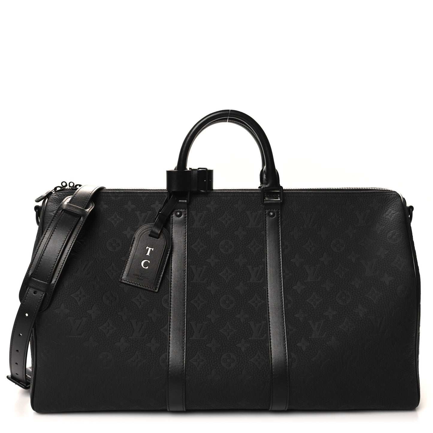 Taurillon Monogram Keepall Bandouliere 50 Black