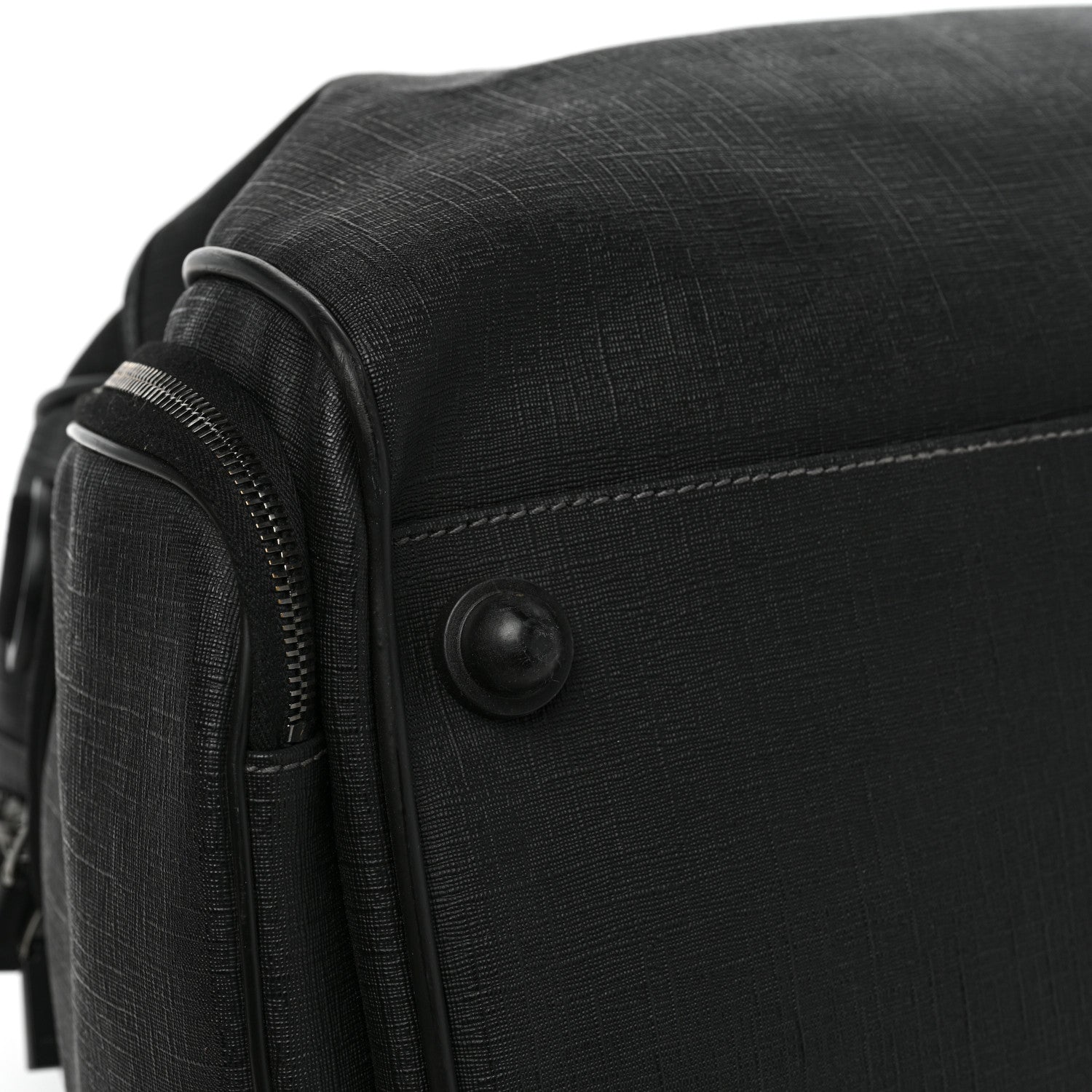 Gucci Coated Canvas Interlocking G Duffle Bag Black 7 of 16