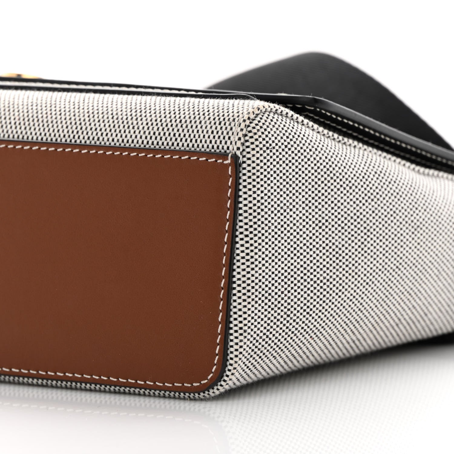 Burberry Canvas Horseferry Print Note Crossbody Bag Grey Black 10 of 12