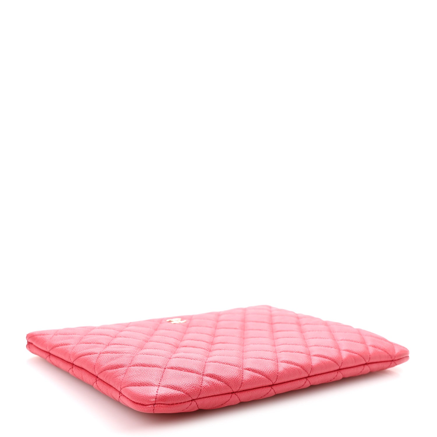 Chanel Caviar Quilted Medium Cosmetic Case Dark Pink 4 of 8
