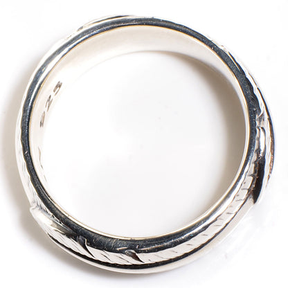 David Yurman Sterling Silver 10mm Frontier Band Ring 9.5 5 of 6