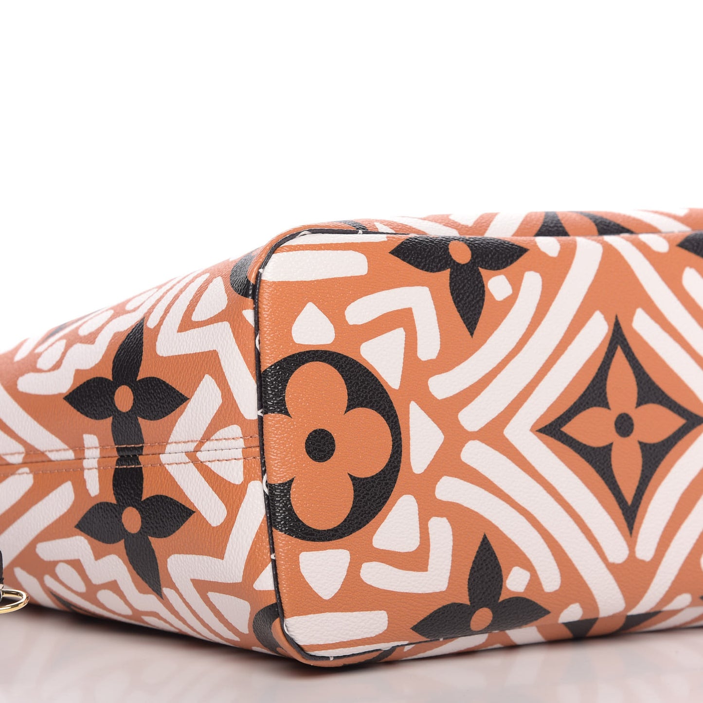 Monogram Giant Crafty Neverfull MM Creme Caramel