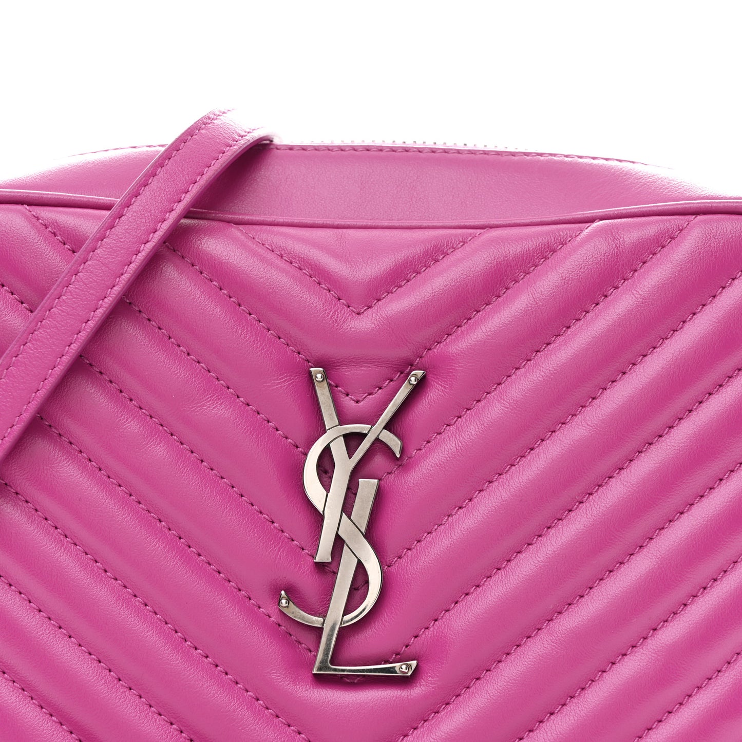 Calfskin Matelasse Monogram Lou Camera Bag Electric Fuchsia