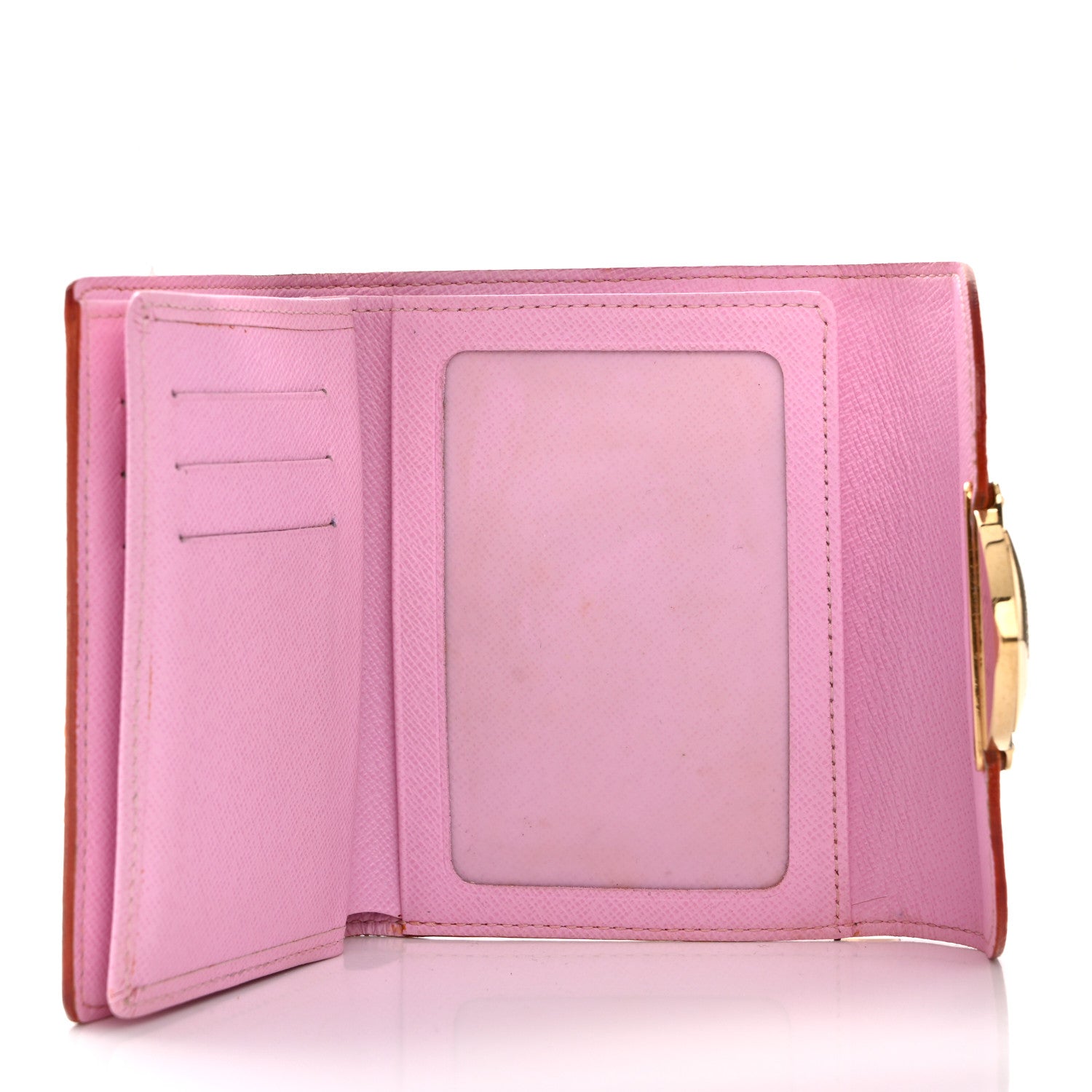Louis Vuitton Monogram Multicolor Joey Wallet White Litchi 5 of 11
