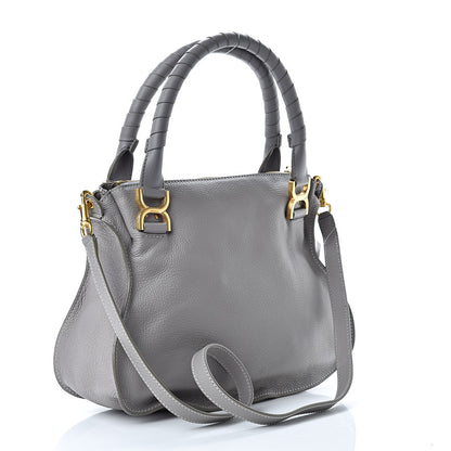 Chloe Calfskin Medium Marcie Satchel Cashmere Grey 3 of 13
