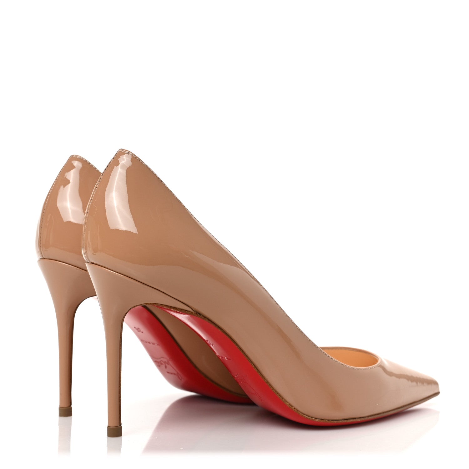 Christian Louboutin Patent Decollete 554 85 Pumps 36 Nude